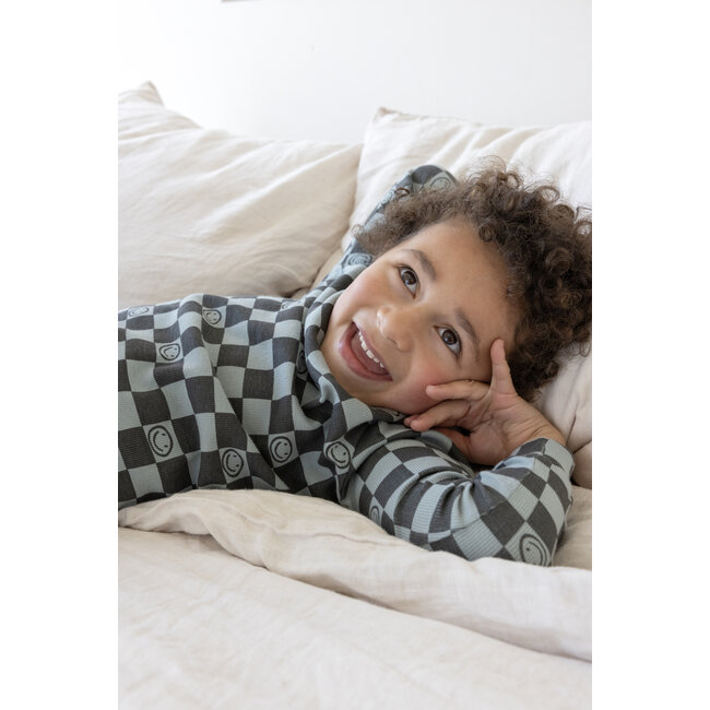 Feetje - Pyjama Chester Check Zeegroen - Premium Sleepwear