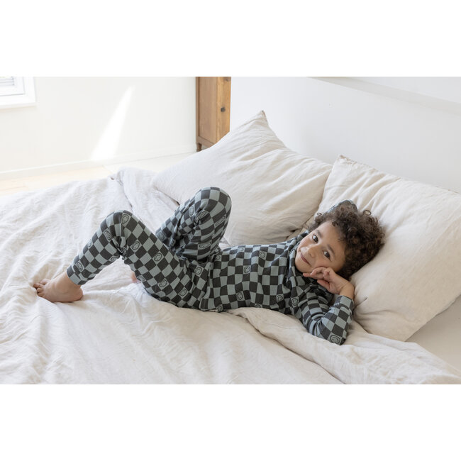 Feetje - Pyjama Chester Check Zeegroen - Premium Sleepwear