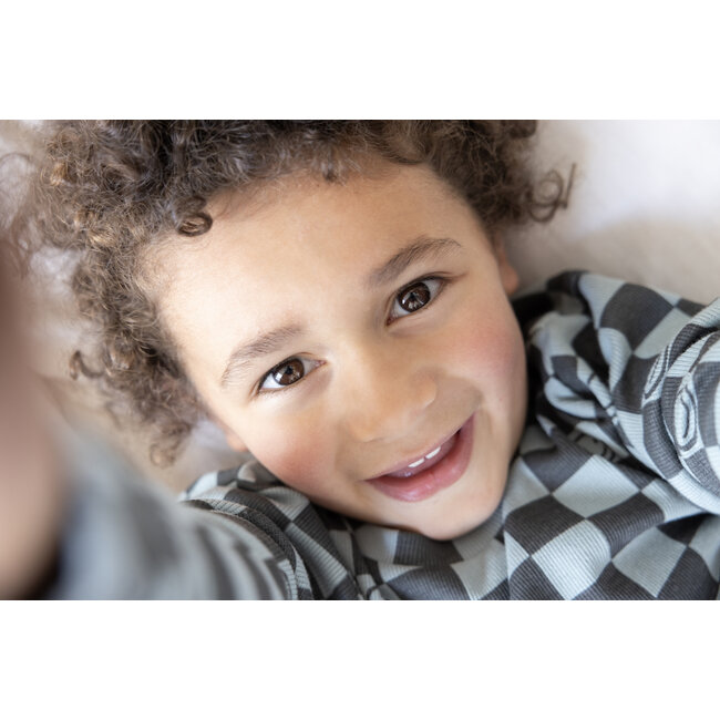 Feetje - Pyjama Chester Check Zeegroen - Premium Sleepwear