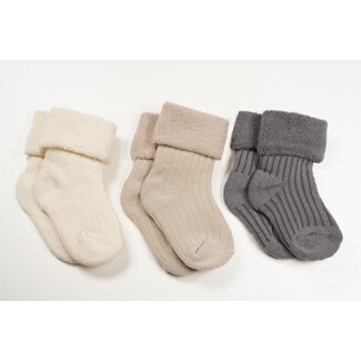 Petite Maison Petite Maison - 3-pack Terry Socks - Light Grey