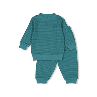 Feetje Feetje - Baby Pyjama Wafel - Petrol