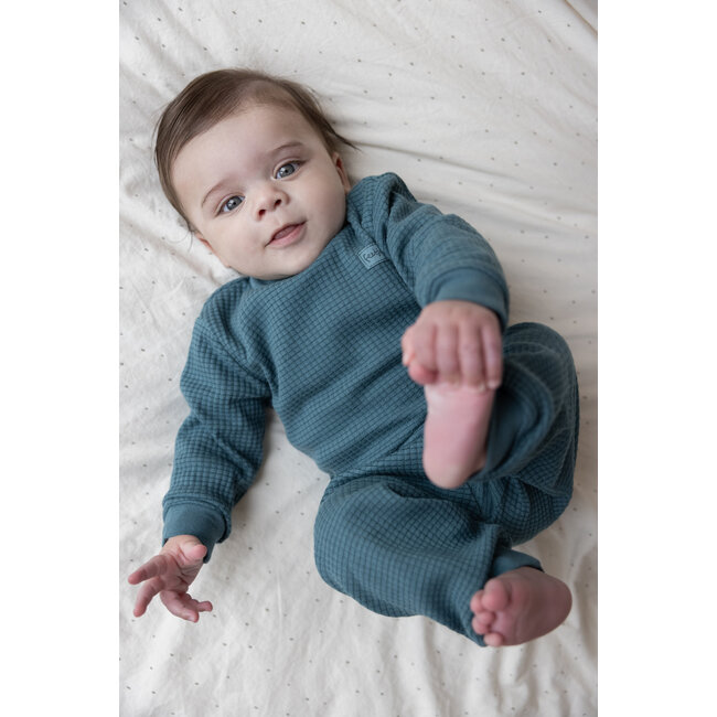 Feetje - Baby Pyjama Wafel - Petrol