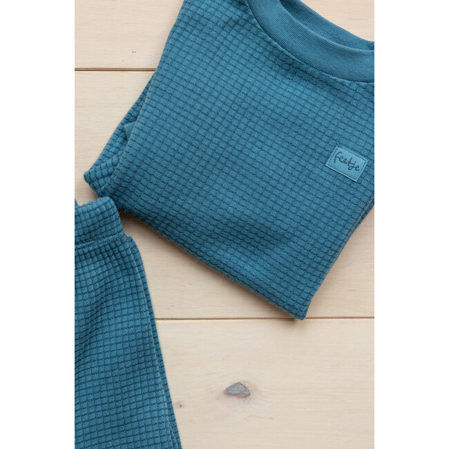 Feetje - Baby Pyjama Wafel - Petrol