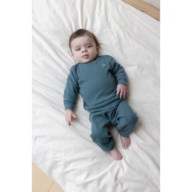 Feetje - Baby Pyjama Wafel - Petrol