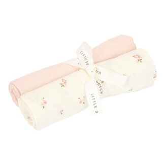 Little Dutch Little Dutch - Swaddle Doeken Hydrofiel - Fairy Floral & Blossom