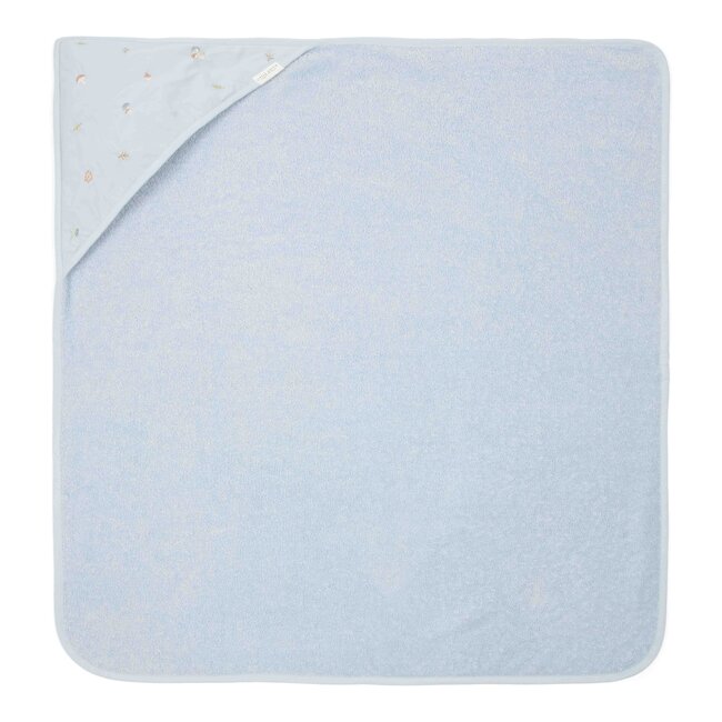 Little Dutch - Badcape Geborduurd Forrest Blue - Forest Friends