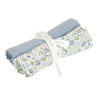 Little Dutch Little Dutch - Swaddle Doeken Hydrofiel - Forest Adventure & Denim Blue