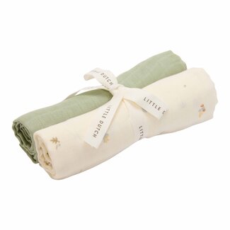 Little Dutch Little Dutch - Swaddle Doeken Hydrofiel - Forest Treasures & Sage