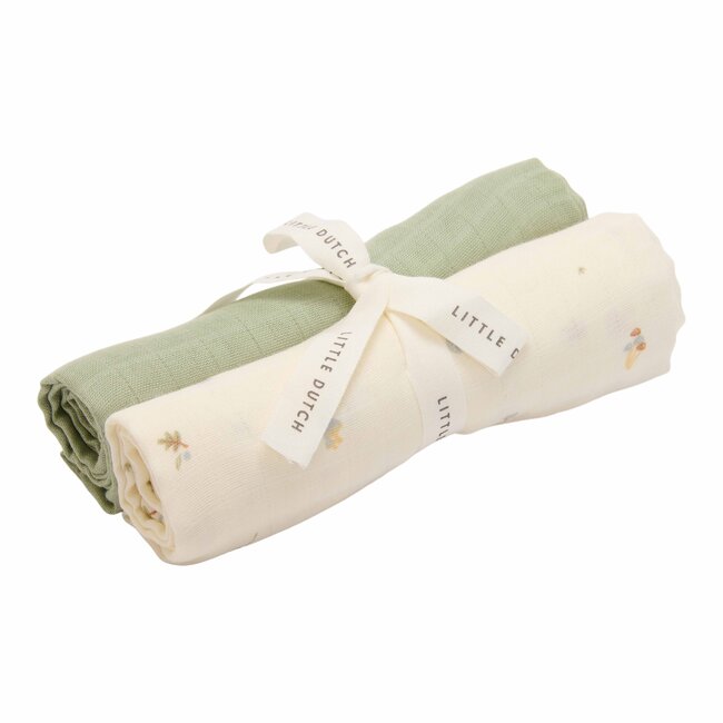 Little Dutch - Swaddle Doeken Hydrofiel - Forest Treasures & Sage