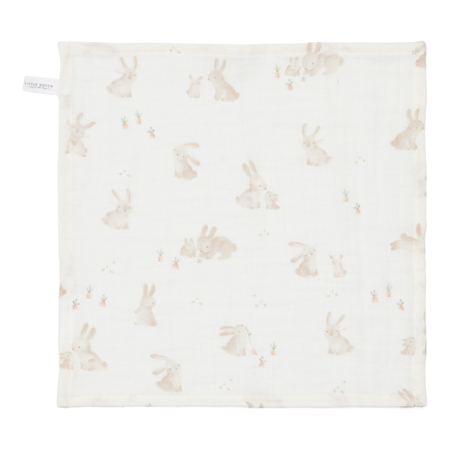 Little Dutch - Monddoekjes Set Hydrofiel Baby Bunny - Newborn Naturals