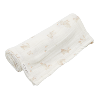 Little Dutch Little Dutch - Swaddle Doek Hydrofiel Baby Bunny - Newborn Naturals