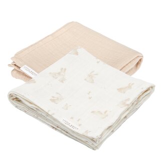 Little Dutch Little Dutch - Swaddle Doeken Set Hydrofiel Baby Bunny - Newborn Naturals