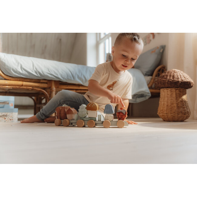 Little Dutch - Blokkentrein Eekhoorn - Forest Friends