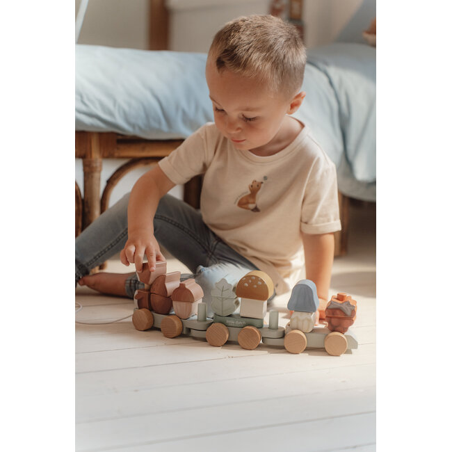 Little Dutch - Blokkentrein Eekhoorn - Forest Friends