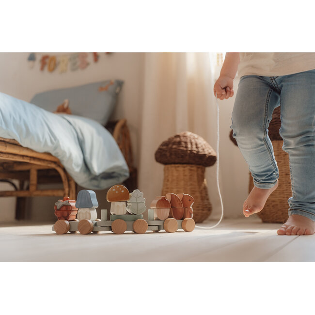 Little Dutch - Blokkentrein Eekhoorn - Forest Friends