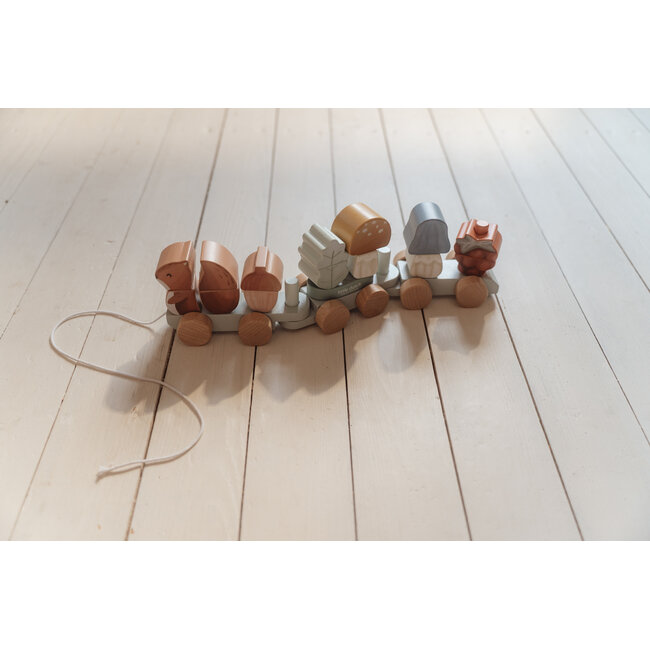 Little Dutch - Blokkentrein Eekhoorn - Forest Friends