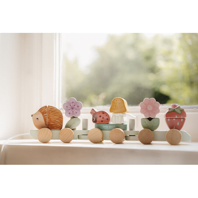 Little Dutch - Blokkentrein Egel - Fairy Garden