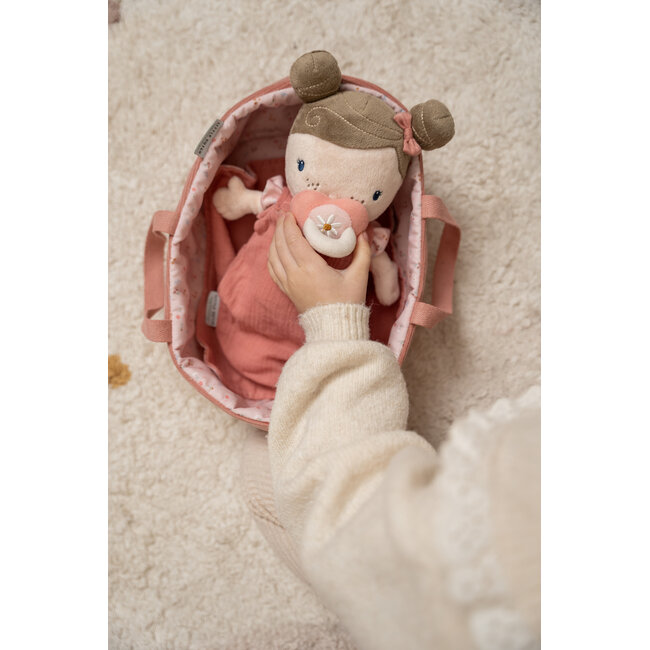Little Dutch - Babypop in Mandje Rosa 30 cm