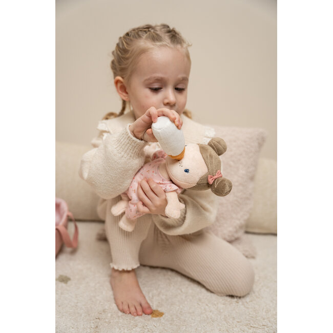 Little Dutch - Babypop in Mandje Rosa 30 cm