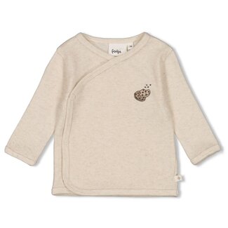 Feetje Feetje - Overslagshirt Rib Offwhite Melange - Cute Cookie