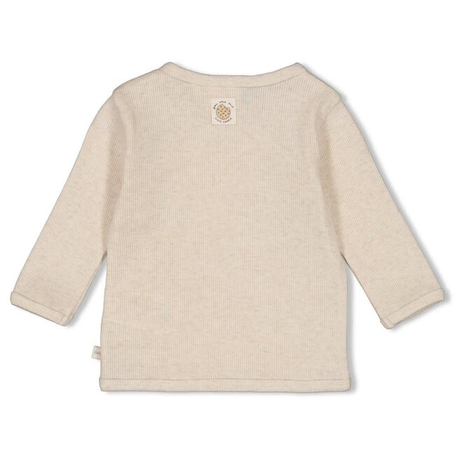 Feetje - Overslagshirt Rib Offwhite Melange - Cute Cookie