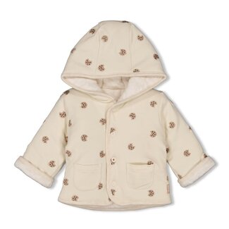 Feetje Feetje - Omkeerbaar Jasje Met Capuchon AOP Offwhite - Cute Cookie