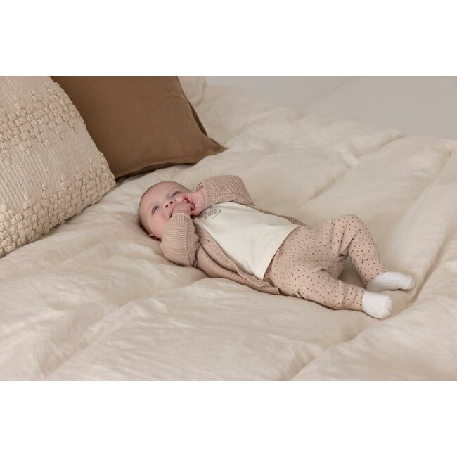 Feetje - Broek AOP Rib Zand - Cute Cookie