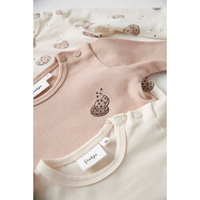 Feetje - Longsleeve AOP Offwhite - Cute Cookie