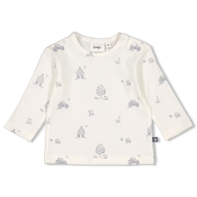 Feetje - Longsleeve AOP Offwhite - Farm Life