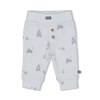 Feetje Feetje - Broek AOP Rib Blauw - Farm Life