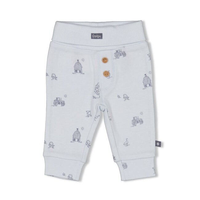 Feetje - Broek AOP Rib Blauw - Farm Life