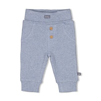 Feetje Feetje - Broek Rib Blauw Melange - Farm Life