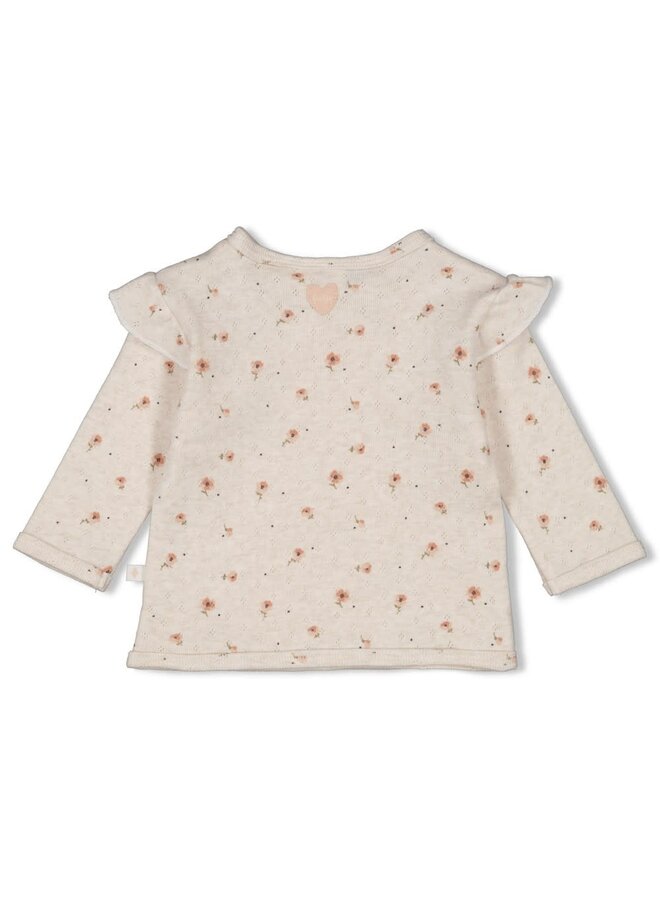 Feetje - Overslagshirt AOP Offwhite Melange - Sweet Poppy