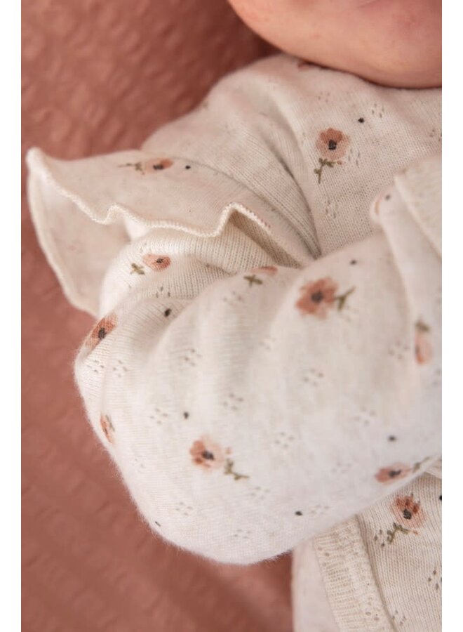 Feetje - Overslagshirt AOP Offwhite Melange - Sweet Poppy