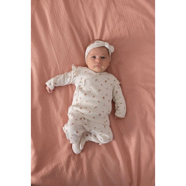 Feetje - Overslagshirt AOP Offwhite Melange - Sweet Poppy