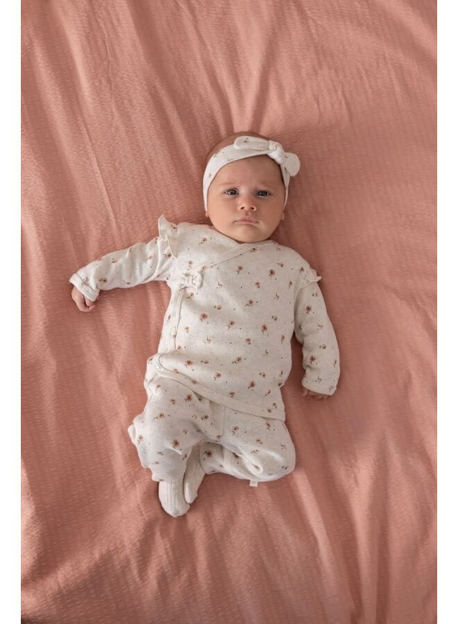 Feetje - Overslagshirt AOP Offwhite Melange - Sweet Poppy
