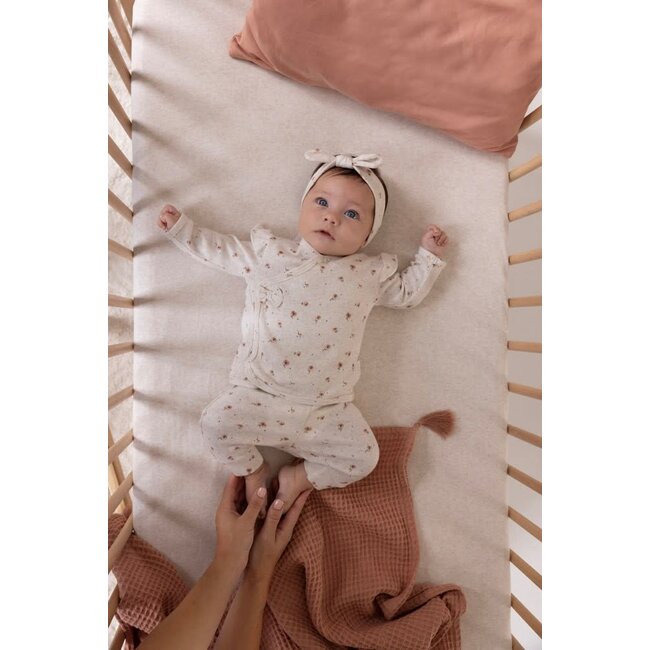 Feetje - Overslagshirt AOP Offwhite Melange - Sweet Poppy