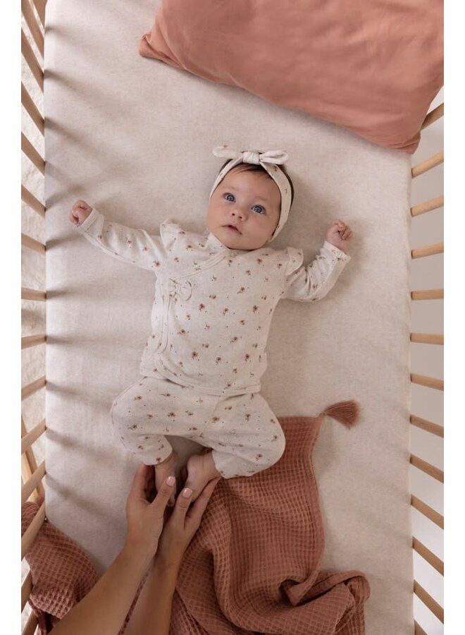 Feetje - Overslagshirt AOP Offwhite Melange - Sweet Poppy