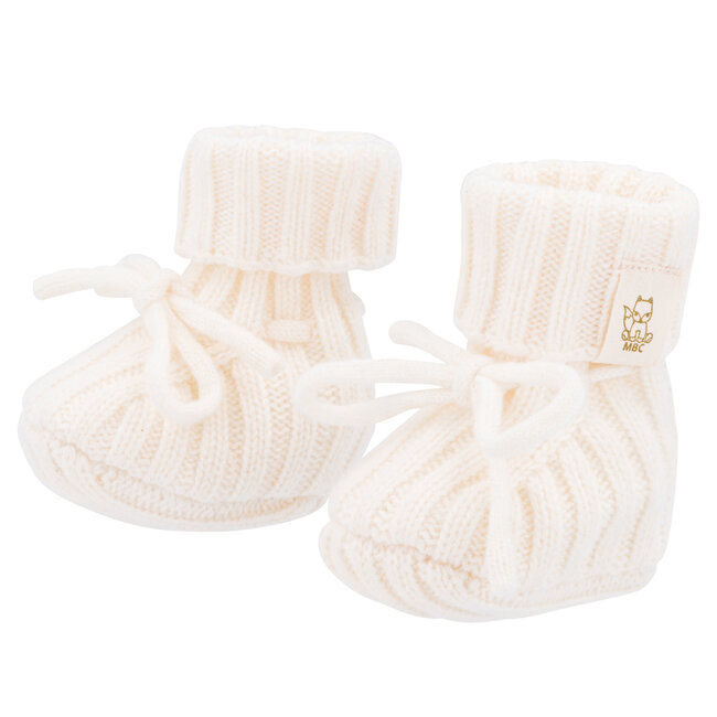 Moalie - Merinowol/Cashmere Slofjes -  Cream