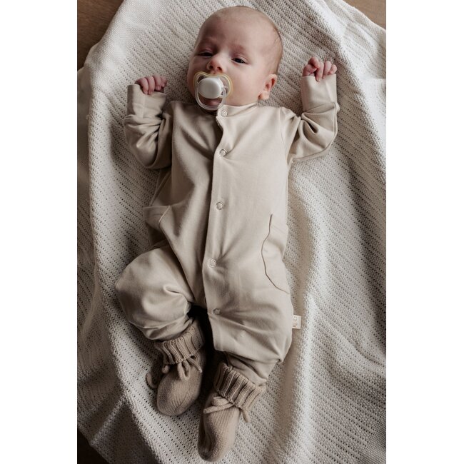 Moalie - Merinowol/Cashmere Slofjes - Latte