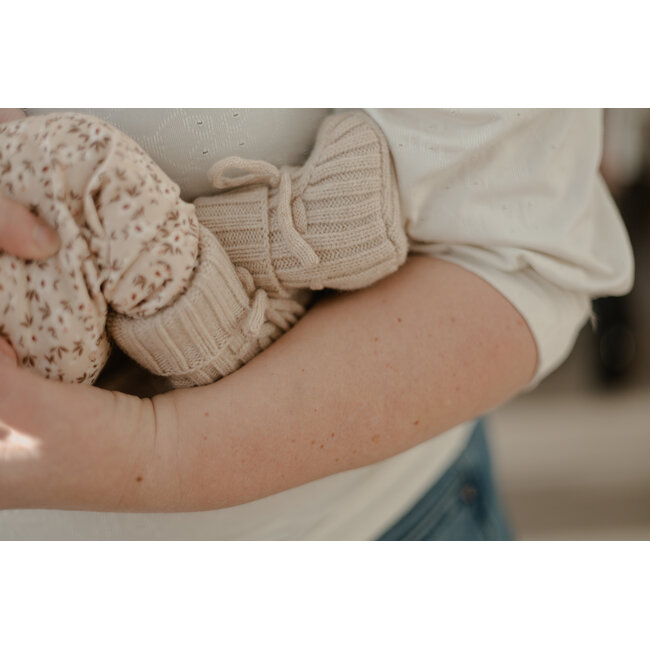 Moalie - Merinowol Slofjes - Beige