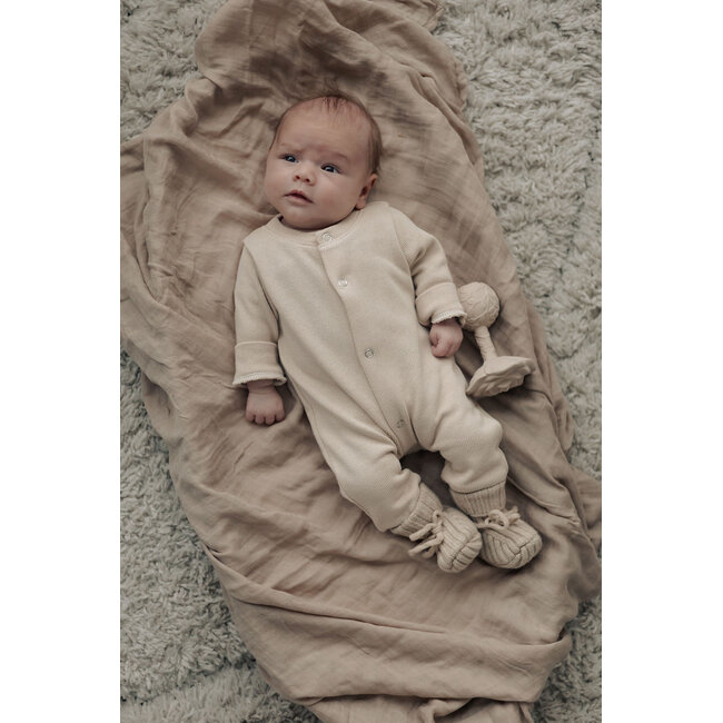 Moalie - Merinowol Slofjes - Beige