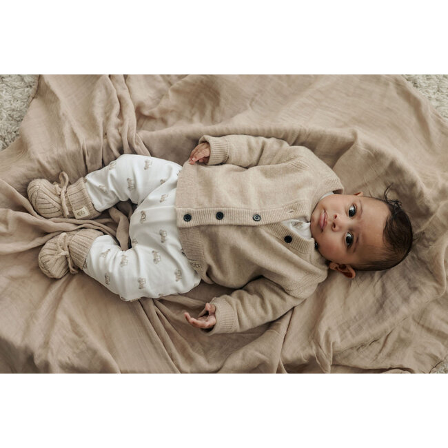 Moalie - Merinowol Slofjes - Beige