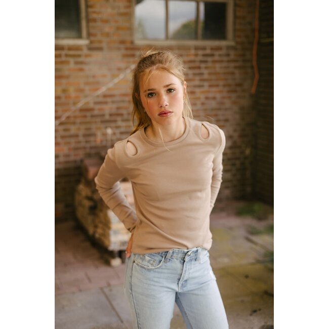 Levv - Shirt Rana - Dark Taupe