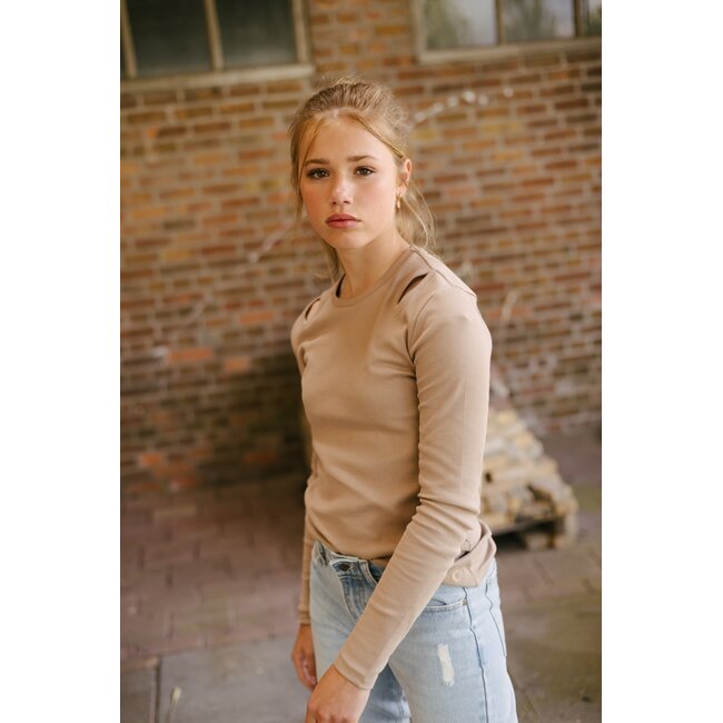 Levv - Shirt Rana - Dark Taupe