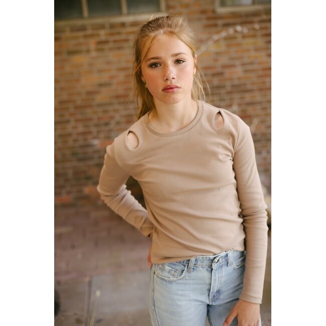 Levv - Shirt Rana - Dark Taupe