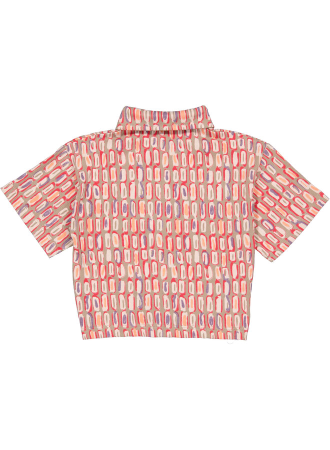 Quapi - Shirt Finette - AOP Sand Sketch