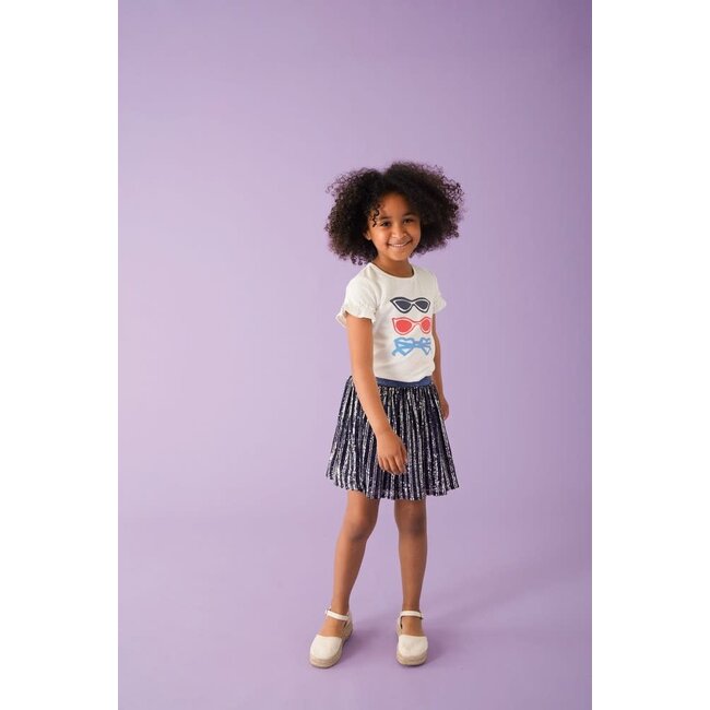 Jubel - T-shirt Ruches Offwhite - Ciao Bella