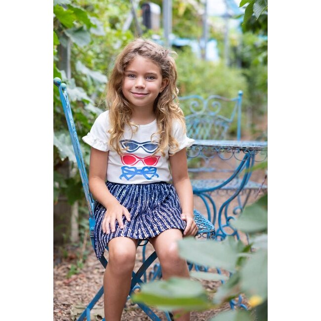 Jubel - T-shirt Ruches Offwhite - Ciao Bella