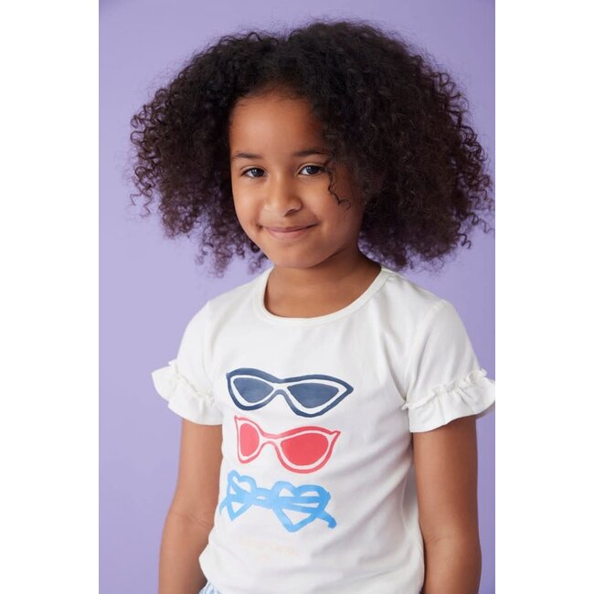 Jubel - T-shirt Ruches Offwhite - Ciao Bella